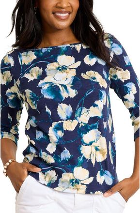Tommy Bahama Ashby Isles Beleza Blossom Cotton Top in Coastline at Nordstrom, Size Medium