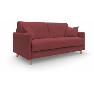 Divani.Store Divani.store - Edgar Divano letto matrimoniale in tessuto felis impermeabile T03 200 cm (mat. 160x197) rosso