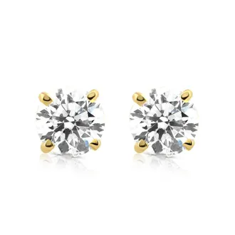Pompeii3 1/5ct Diamond Studs 14K Yellow Gold
