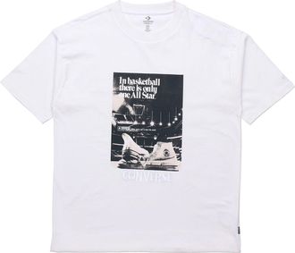 Converse Chuck Taylor Washed Archive Basketball T-Shirt Asia Sizing White 10022903-A02