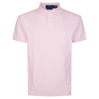 Polo Ralph Lauren Polo Shirts, male, Pink, Size: L Polo Slim FIT