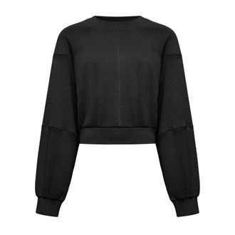 Silvian Heach Felpa cropped con maniche a palloncino - - Sweatshirts & Hoodies - Donna - Nero - M