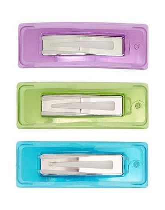 8 by YOOX 3-PACK TRANSPARENT RESIN HAIR CLIPS