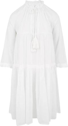 Douuod Witte Jurk van Douuod - Dames - Shirt Kleedjes - Wit - S - Kleedjes