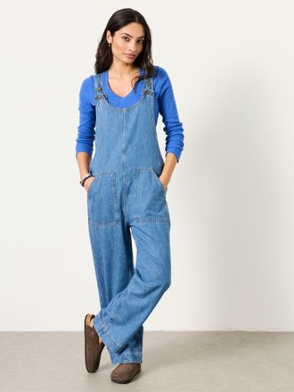 Fat Face FatFace Raffles Mid Blue Dungaree