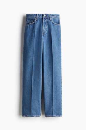 H&M Straight Regular Jeans - Blau