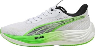 Puma Velocity Nitro 3 HYROX Running Shoes in PUMA White/Green Glare Men