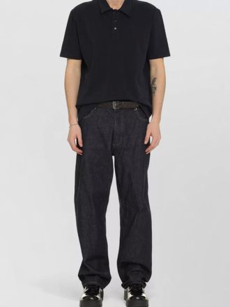 Bottega Veneta short sleeve cotton polo shirt