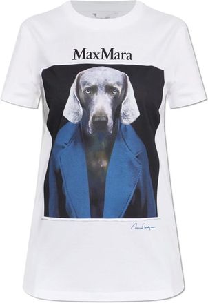 Max Mara Mujer, Camisetas, Blanco, Talla: XL
