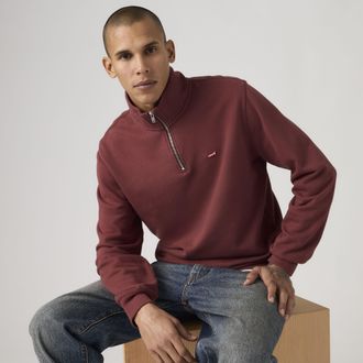 Levi's Original Housemark Quarter Zip Pullover - Mens - 2XL - Red