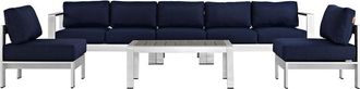 ModWay Shore 6-Piece Outdoor Patio Sectional Sofa Set