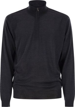 John Smedley Barrow - High-Neck Jumper With Half Zip