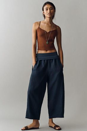 4Our Dreamers Linen Foldover Pants
