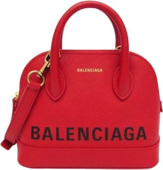 Balenciaga Pre-owned Mini Bags, female, Red, Size: ONE SIZE Pre-owned Ville Top Handle XXS