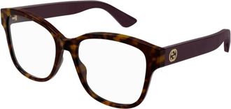 Gucci Minimal Oversized Vierkante Acetaat Zonnebril - unisex - Brillen - Bruin - ONE Size - Accessoires
