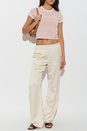 Palm Angels T-shirt With Print, Womens, Pink