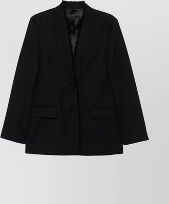 Toteme single-breasted wool jacket with notched lapels