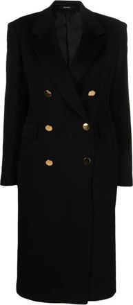 Tagliatore Double-Breasted Meryl Jas - Dames - Mantel - Zwart - M - Wol - Jassen