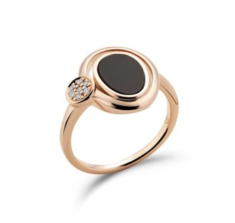 Orphelia WoMens 925 Sterling Silver Ring - Rose ZR-7470 - Size O 1/2