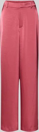 Neo Noir Neo Noir Satinhose mit angedeuteten Ges&auml;&szlig;leistentaschen Modell Emmett in Pink, Gr&ouml;&szlig;e 38