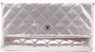 Chanel Pre-owned Clutches, female, Pink, Size: ONE SIZE Pre-owned Leather Clutch