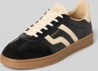 GANT Sneaker aus echtem Leder mit Logo-Pr&auml;gung Modell Cuzima in Black, Gr&ouml;&szlig;e 41