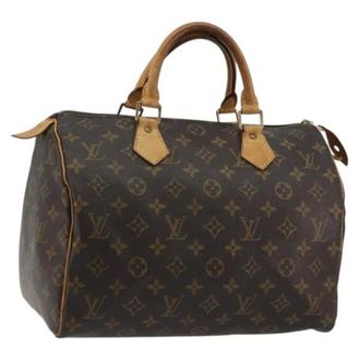 Louis Vuitton Vintage, unisex, Bruin, ONE Size, Leer, Pre-owned Speedy 30 Handbag
