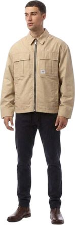 HUGO BOSS Hugo Mann Bino2511 Label Logo Jas (Beige)