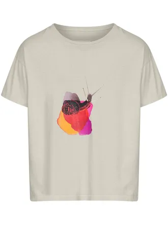 Maison Margiela T-shirt met grafische print - Grijs