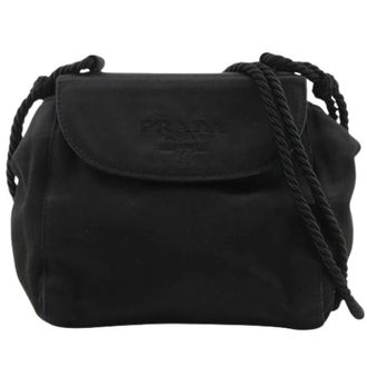 Prada Borsa a spalla Pre-owned in raso - - Pre-owned - Donna - Nero - ONE SIZE