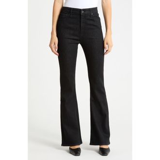 Rag & Bone Casey High Waist Flare Jeans in Black Rinse at Nordstrom Rack, Size 25