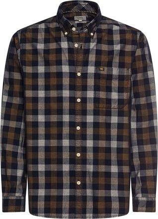 Camel Active Karohemd CAMEL ACTIVE, Damen, Gr. XXL, N-Gr, schwarz braun, Web, Obermaterial: 100% Baumwolle, kariert, normal h&uuml;ftbedeckend, Rundhals, 2-Knopf-Mansch