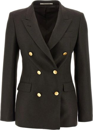 Tagliatore Dames, Jassen, Bruin, Maat: 2XL Wol