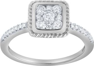 LuvMyJewelry Caelina 0.50 Ct 10K Gold Diamond Ring