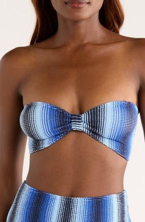 Lemlem Ennat Bandeau Bikini Top in Feven Blue at Nordstrom Rack, Size Medium/large