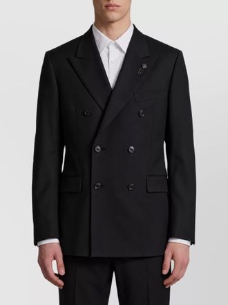 Lardini wool double-breasted suit