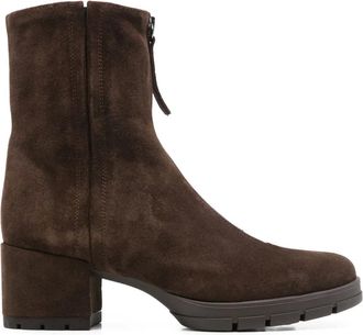 Unisa zip leather boots - women - Leather/Suede/Rubber - 36 - Brown