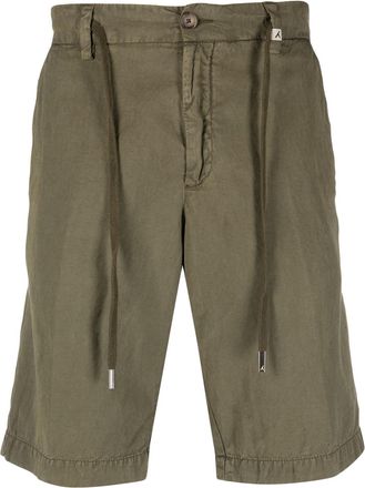 Myths knee-length lyocell track shorts - men - Cotton/Lyocell/Linen/Flax - 46 - Green