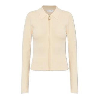 Victoria Beckham Cardigans, female, Beige, Size: XS Mila Top
