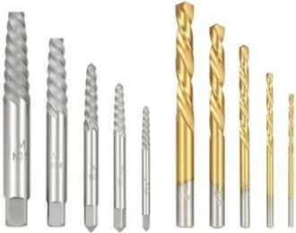 OEM Juego De Extractores De Pernos Y Brocas, 10 Piezas