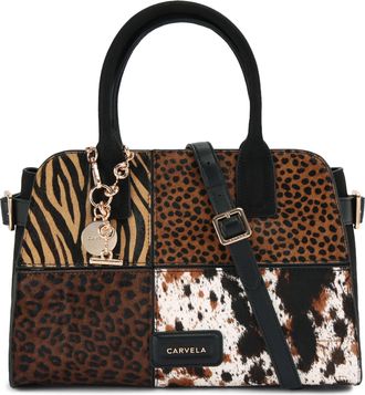 Carvela Womens Leather Selena Tote Bag - Brown - One Size