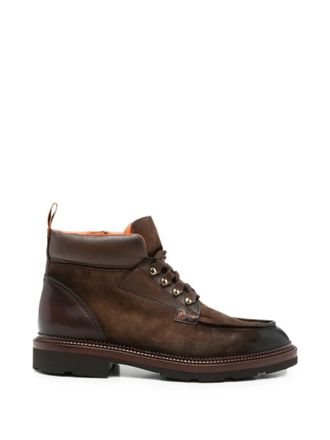 Santoni Boots Military Brown Colin