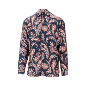 Etro Paisley print silk shirt shirt Man 40
