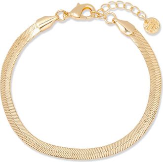 Brook & York Hazel Herringbone Bracelet in Gold at Nordstrom