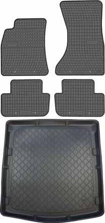 OEM Juego De Alfombrillas De Goma Para Coche Y Alfombrilla Para Maletero Para Audi A5 I Sportback (2009-09.2016)