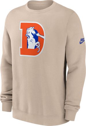 Nike Denver Broncos Rewind Club Nike Mens NFL Pullover Crew in Brown | NKPU05Y8WV-SP5