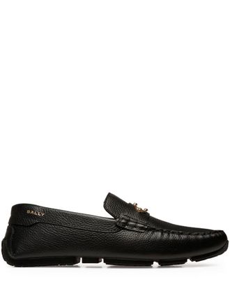 Bally Leren loafers - Zwart