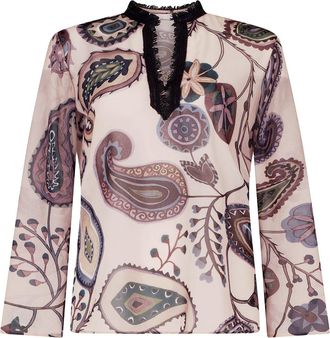 Silvia Tcherassi Toscana paisley-print blouse - women - Silk - S - Pink