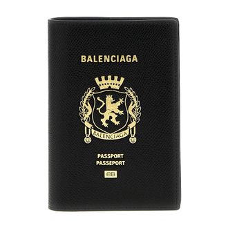 Balenciaga Paspoorthouder - Heren - Accessoires - Zwart - Maat: ONE Size Zijde