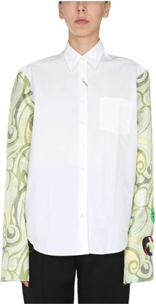 Raf Simons Regular Fit Shirt - Dames - Overhemden - Veelkleurig - 2XS - Katoen - Overhemden